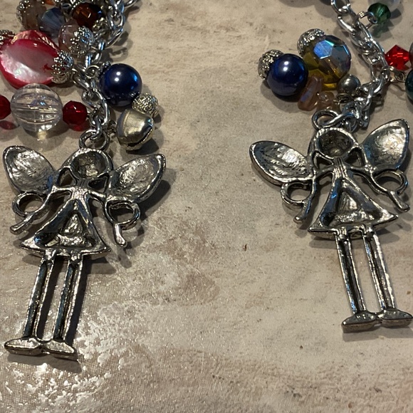 Fairy Charm on chain of beads 4” long handmade - Picture 6 of 6